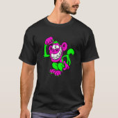 Pink Green Crazy Monkey Tシャツ (正面)