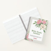 Pink Green Floral Bible Study Personalized ノートブック (内部)