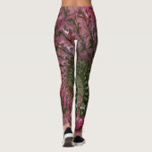 Pink Green Fractal Art Leggings レギンス (裏面)