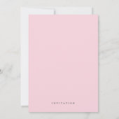 Pink green Garden Bridal Shower Invitation  招待状 (裏面)