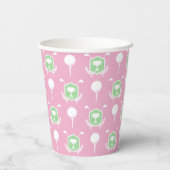 Pink & Green - Golf League Party Cup 紙コップ (裏面)