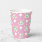 Pink & Green - Golf League Party Cup 紙コップ (左)