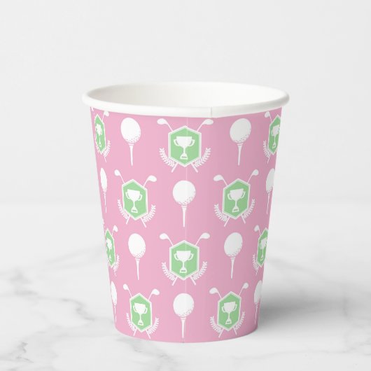 Pink & Green - Golf League Party Cup 紙コップ (右)