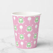 Pink & Green - Golf League Party Cup 紙コップ (正面)