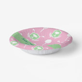 Pink & Green - Golf League Party Plate ペーパーボウル (傾斜あり)