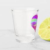 Pink Green Heart ショットグラス (左)