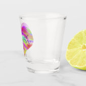 Pink Green Heart ショットグラス (右)