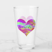 Pink Green Heart タンブラーグラス (裏面)