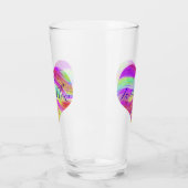 Pink Green Heart タンブラーグラス (左)