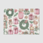 PINK & GREEN HOLIDAY NUTCRACKER FIGURES 薄葉紙 (正面)