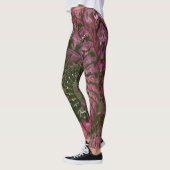 Pink Green Lt Fractal Art Leggings レギンス (左)