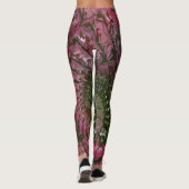 Pink Green Lt Fractal Art Leggings レギンス (裏面)