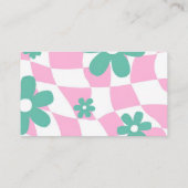 Pink & Green Modern Books for Baby エンクロージャーカード (裏面)