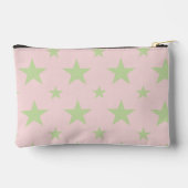 Pink Green Stars Pattern Constellation Pencil Case アクセサリーポーチ (裏面)