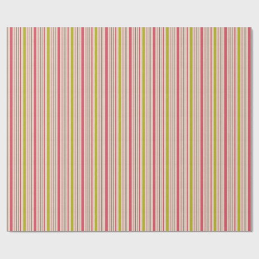 Pink & green stripes  ラッピングペーパー (フラット)