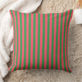 Pink Green Stripes,Lovely,Modern, Simple, Trendy クッション (ブランケット)