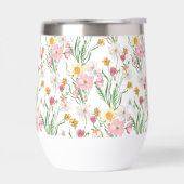 Pink Green Wildflower Watercolor (左面)