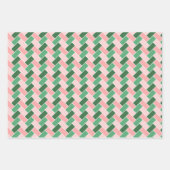 Pink Green Wrapping Paper Gift Wrap ラッピングペーパーシート (正面2)