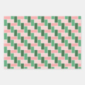 Pink Green Wrapping Paper Gift Wrap ラッピングペーパーシート (正面)