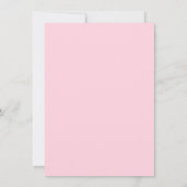 Pink, grey, black, stripe, chandelier  案内状 (裏面)