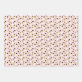 Pink_Grey Holiday Wrapping Paper Sheets ラッピングペーパーシート (正面2)