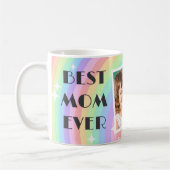 Pink Groovy Boho Rainbow Mothers day coffee mugs コーヒーマグカップ (左)