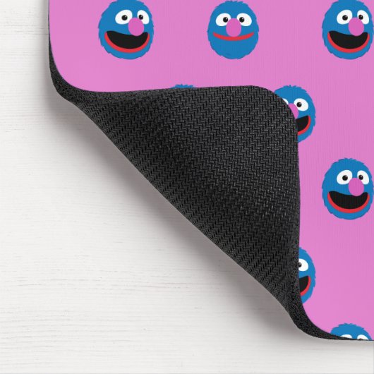 Pink Grover Face Pattern マウスパッド (コーナー)