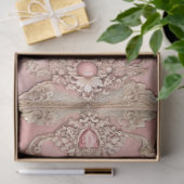 Pink Grunge Antique Frame Decoupage 薄葉紙 (ギフト)