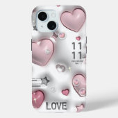 Pink haert  Case-Mate iPhoneケース (裏面)