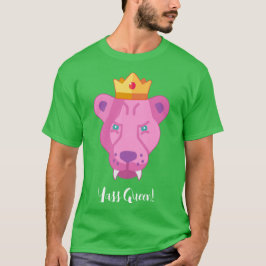 Pink Hair Queen Lioness Custom Text Tシャツ