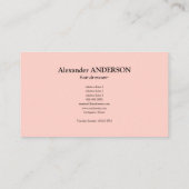 Pink Hairdresser 名刺 (裏面)