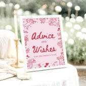 Pink Hand Drawn Modern Valentine Advice and Wishes ポスター