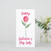 Pink Happy Galentine´s Day for Best Friend カード (スタンド正面)