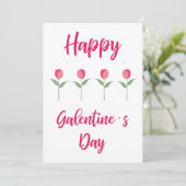 Pink Happy Galentine´s Day for Best Friend カード (スタンド正面)