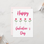 Pink Happy Galentine´s Day for Best Friend カード (正面/裏面インサイチュ)