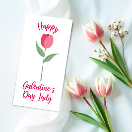 Pink Happy Galentine´s Day for Best Friend カード