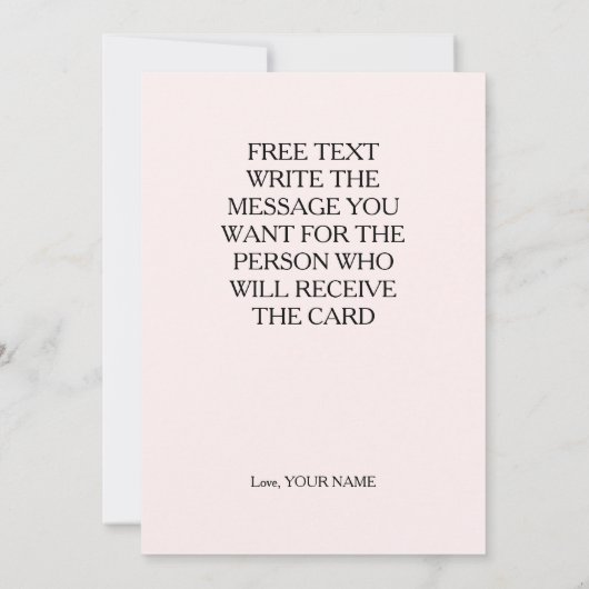 Pink Happy Galentines Day for Best Friend カード (裏面)