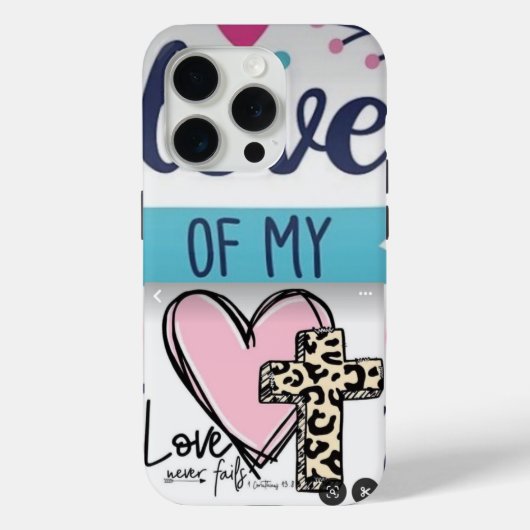 PINK HART &ザ・ホーリークロス&💕 IPhone / iPadケース Case-Mate iPhoneケース (裏面)