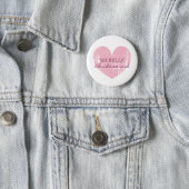 Pink heart bridesmaids buttons | Personalized name 缶バッジ (インサイチュ)