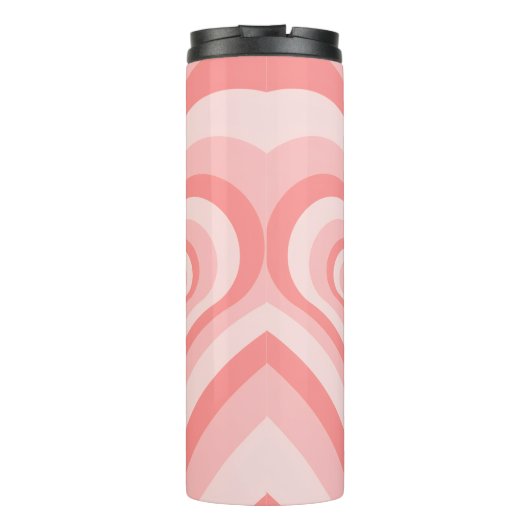 Pink Heart Gradient Pattern – Cute Girly Love タンブラー (裏面)