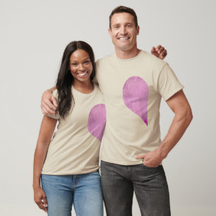PINK HEART LEFT -.png Tシャツ