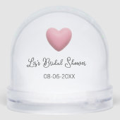 Pink heart pastel retro bridal shower date boho te (裏面)