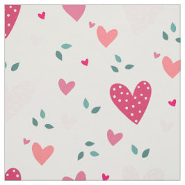 Pink Heart Pattern Baby Girl Nursery Fabric ファブリック