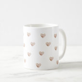 Pink Heart Simple Coffee Mug コーヒーマグカップ (正面右)