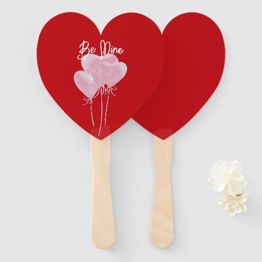 Pink Hearts ハンドファン (正面&裏面)