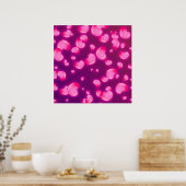 Pink Hearts ポスター (キッチン)