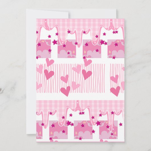 Pink Hearts 招待状 (裏面)