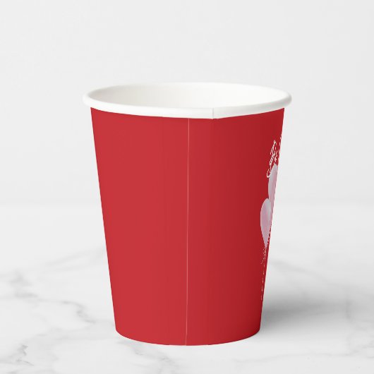 Pink Hearts 紙コップ (右)