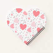 Pink hearts and piggy ノートブック (裏面)