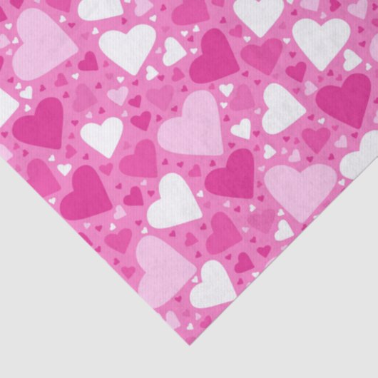 Pink Hearts Design for Breast Cancer Awareness 薄葉紙 (詳細)